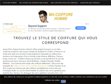 Tablet Screenshot of ma-coiffure-homme.com